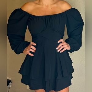 Black dressy romper